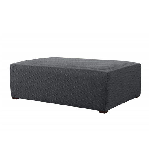 Ebern Designs Box Cushion Ottoman Slipcover & Reviews Wayfair